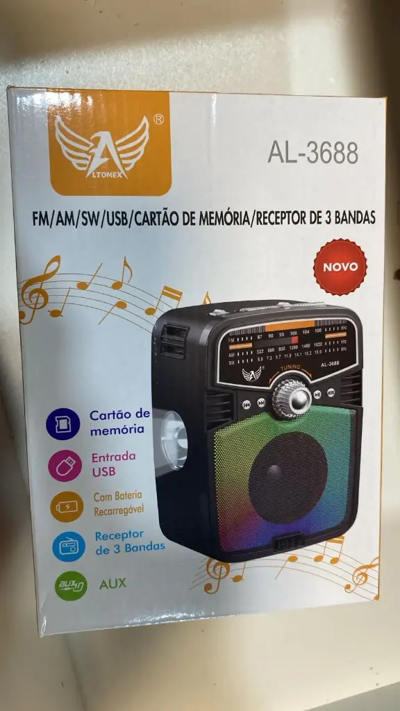 Caixa De Som AL-3688