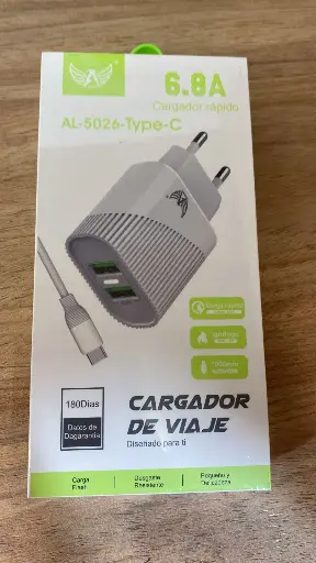 [8878921502635] Carregador 2 USB AL-5026-TYPE-C