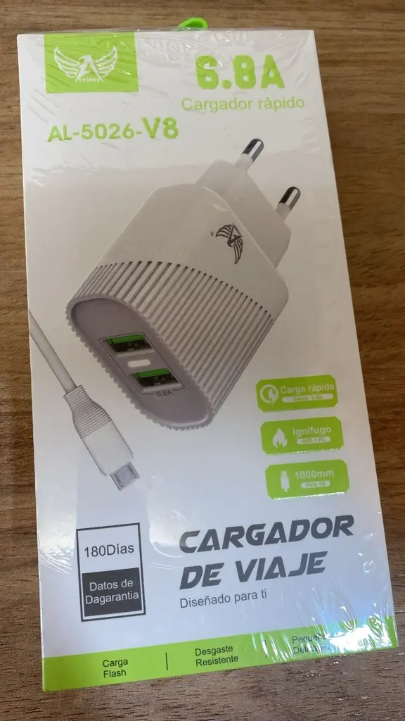 [8878921502611] Carregador 2 USB AL-5026-V8