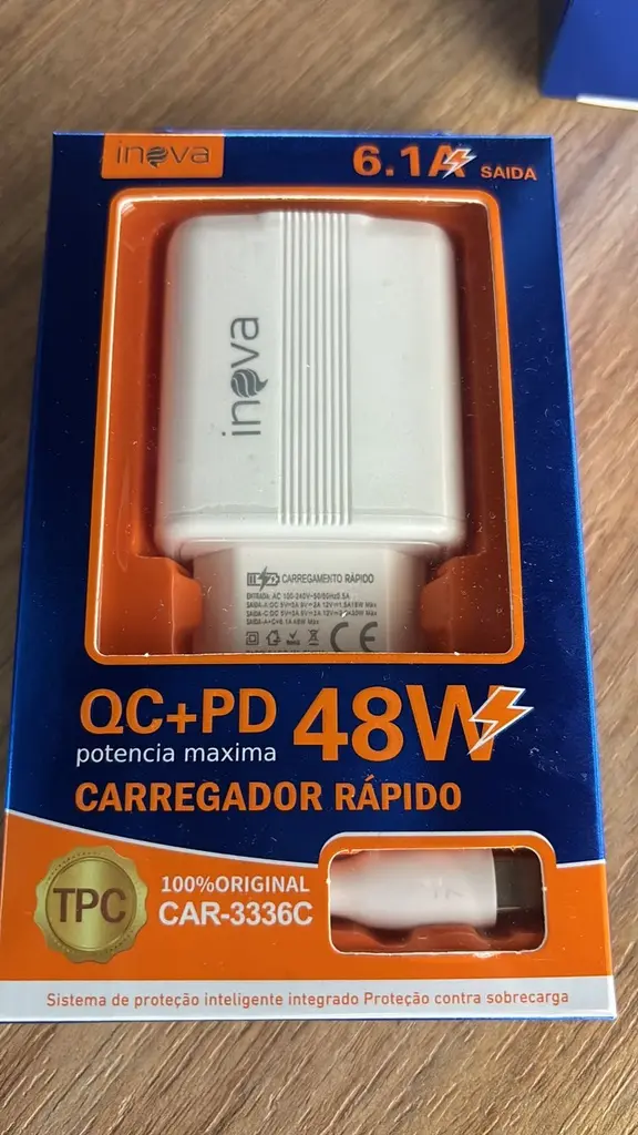 [7899085712143] Carregador C/Cabo TPC CAR-3336C
