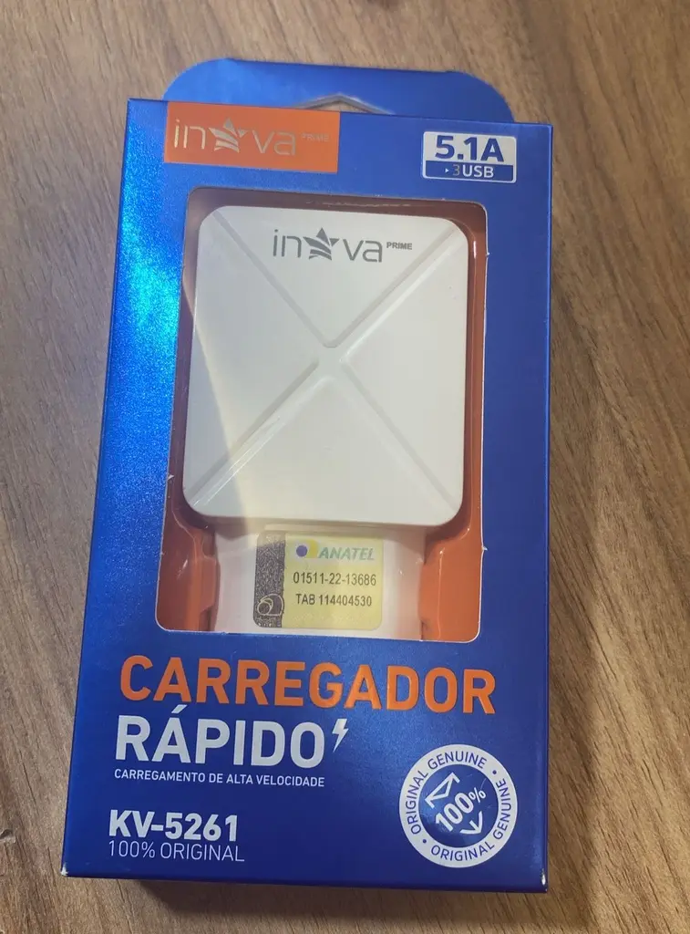 [7899085585792] Carregador Rapido S/Cabo KV-5261