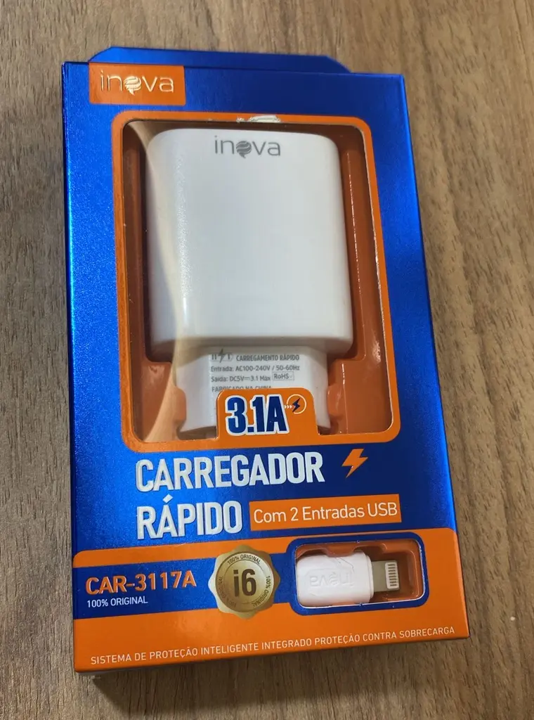 [7899085714673] Carregador Rápido IP CAR-3117A