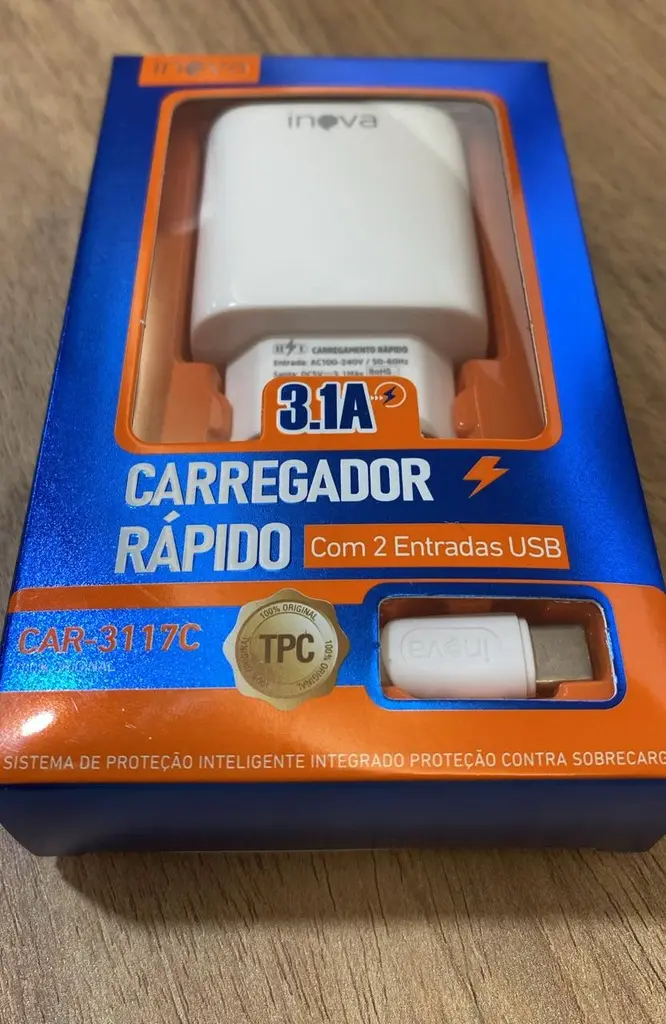[7899085590307] Carregador Rápido TPC CAR-3117C