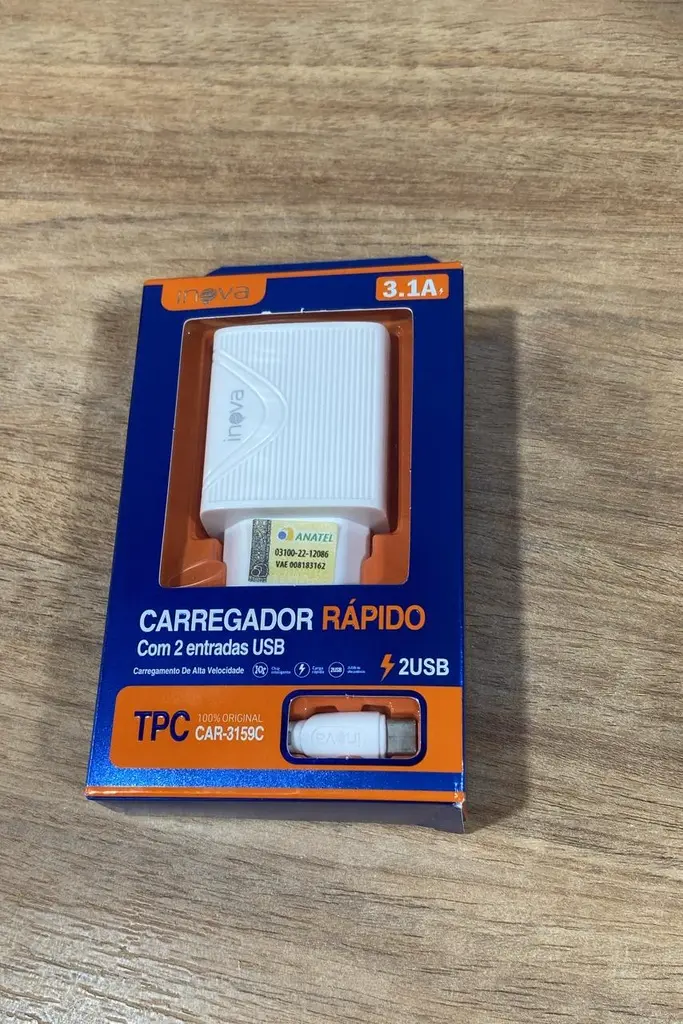 [CAR-3159C] Carregador TPC 2USB CAR-3159C