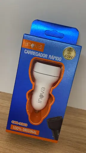 [7899085593421] Carregador Veicular Rápido CAR-3203