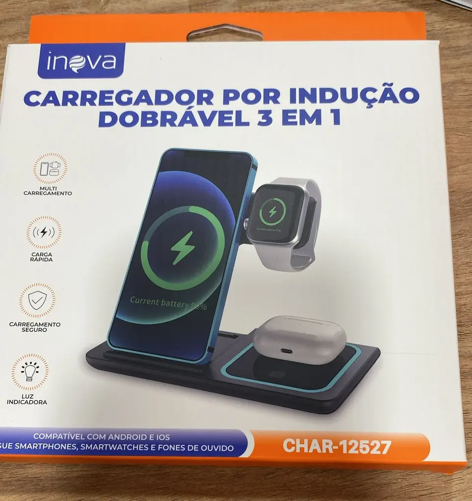 [7893095424447] Carregador indução CHAR-12527