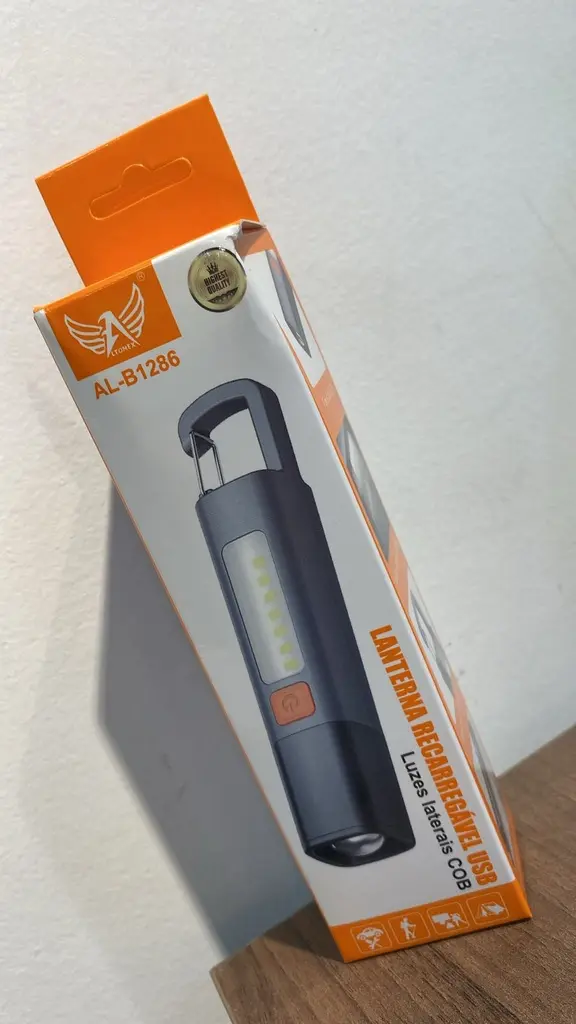 [789800012964] Lanterna Recarregavel USB AL-B1296