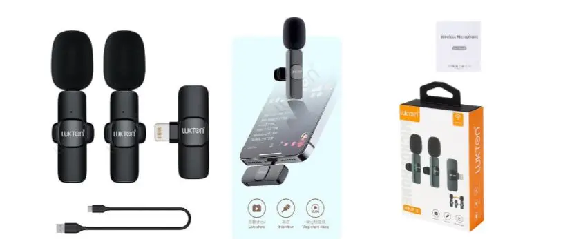 [7548795647251] Microfone 2 Mic K9-IP-2