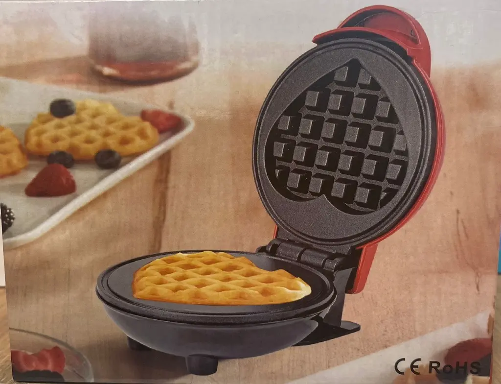 [F-607B] Mini Waffle Coracao WP-MK05 F-607B