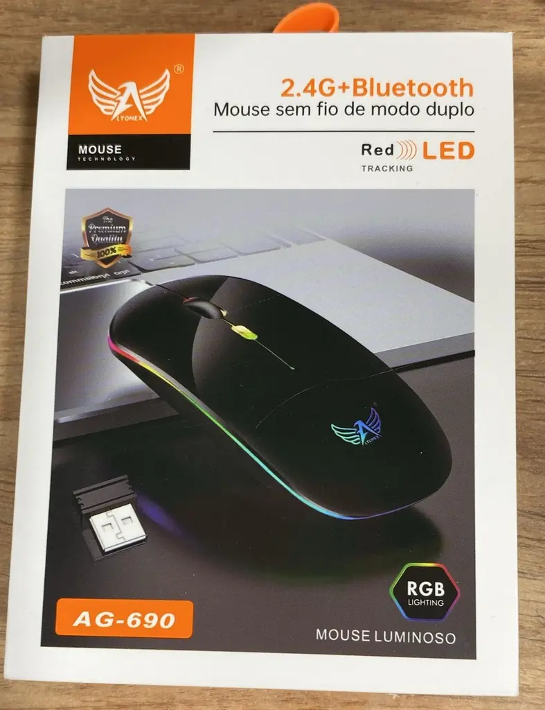 [7898823056907] Mouse Sem Fio AG-690