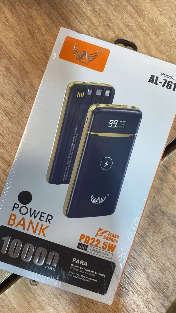 [7898834866021] Powe Bank C/Indução 10000 AL-761