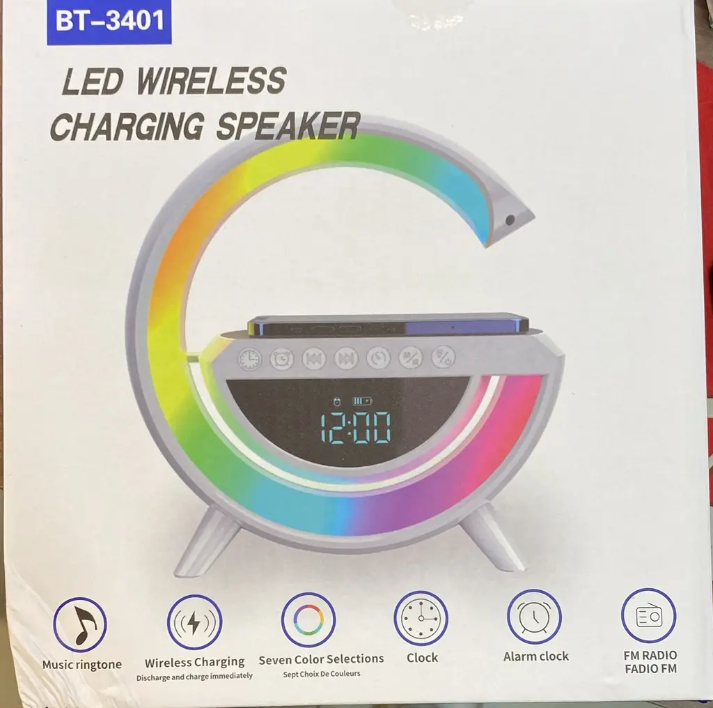 [6973281283070] Caixa de Som Com Carregador de inducao BT-3401